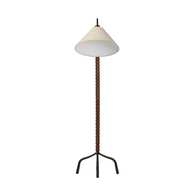 Amber Lewis x Four Hands Andy Floor Lamp - Warm Brown Oak