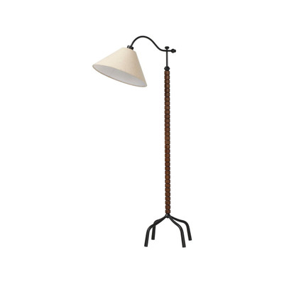 Amber Lewis x Four Hands Andy Floor Lamp - Warm Brown Oak