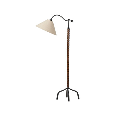 Amber Lewis x Four Hands Andy Floor Lamp - Warm Brown Oak