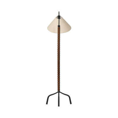 Amber Lewis x Four Hands Andy Floor Lamp - Warm Brown Oak