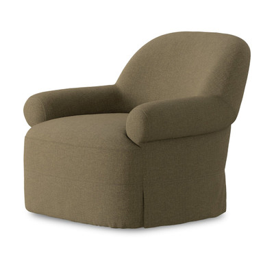 Amber Lewis x Four Hands Arden Swivel Chair - Broadway Olive