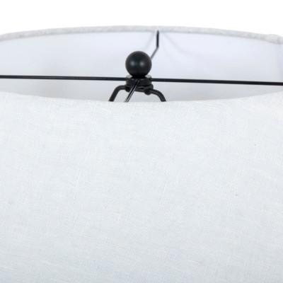 Amber Lewis x Four Hands Atrani Table Lamp - Aged Black Terracotta
