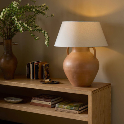 Amber Lewis x Four Hands Atrani Table Lamp - Aged Natural Terracotta