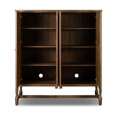 Amber Lewis x Four Hands Bari Wide Cabinet - Weathered Oak