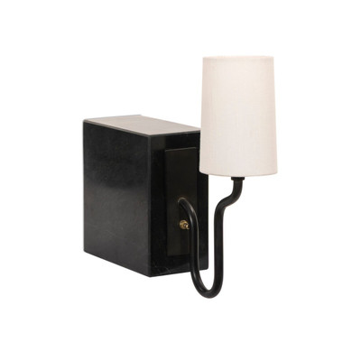 Amber Lewis x Four Hands Calla Bookshelf Lamp - Black Marble