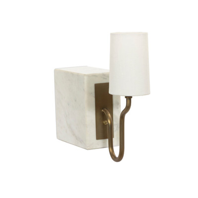 Amber Lewis x Four Hands Calla Bookshelf Lamp - White Marble