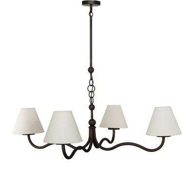 Amber Lewis x Four Hands Darcia Chandelier - Light Oil Rubbed Bronze