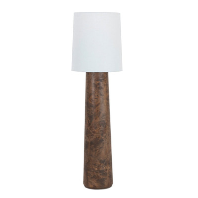 Amber Lewis x Four Hands Daxton Floor Lamp - Dark Brown Mappa Burl
