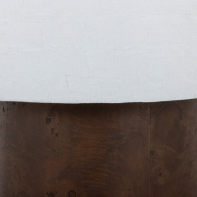 Amber Lewis x Four Hands Daxton Table Lamp - Dark Brown Mappa Burl