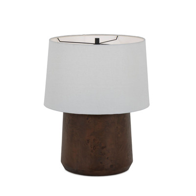 Amber Lewis x Four Hands Daxton Table Lamp - Dark Brown Mappa Burl