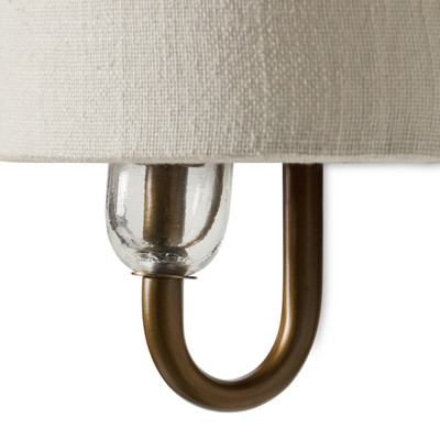 Amber Lewis x Four Hands Delina Sconce - Cream Linen