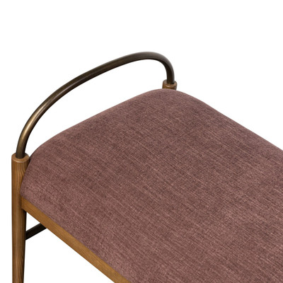 Amber Lewis x Four Hands Demi Accent Bench 60" - Laughlin Plum