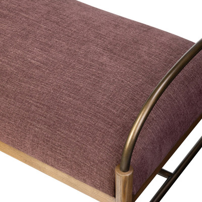 Amber Lewis x Four Hands Demi Accent Bench 60" - Laughlin Plum