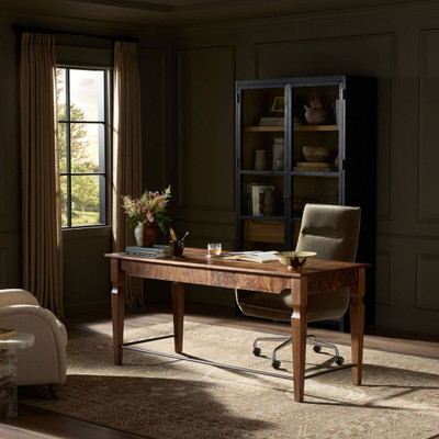 Amber Lewis x Four Hands Galvin Desk - Walnut Burl