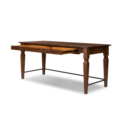 Amber Lewis x Four Hands Galvin Desk - Walnut Burl