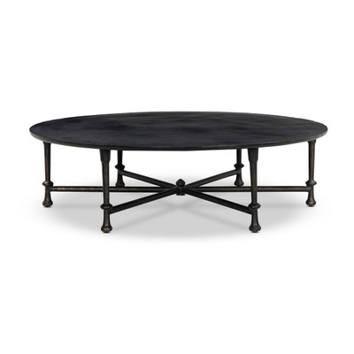 Amber Lewis x Four Hands Leblanc Outdoor Coffee Table 55" - Distressed Bronze
