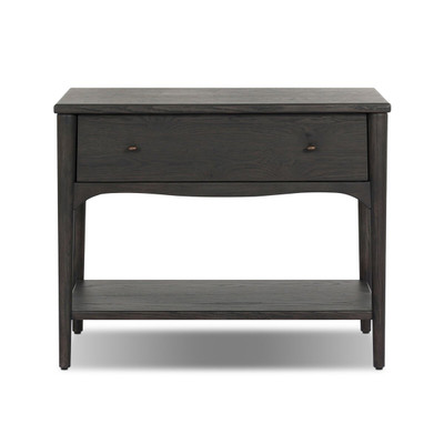 Amber Lewis x Four Hands Lizzy Nightstand - Smoked Black Oak