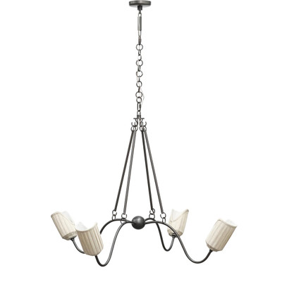 Amber Lewis x Four Hands Rafa Chandelier - Oatmeal Linen