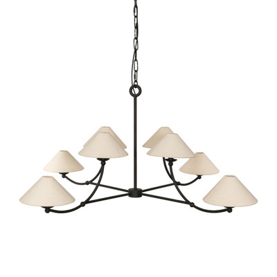 Amber Lewis x Four Hands Renzo Chandelier - Black Wrought Iron