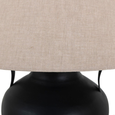 Amber Lewis x Four Hands Ziva Table Lamp - Matte Black Iron