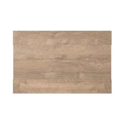 Four Hands Abaso Rectangle Coffee Table - 55" - Whitewash Rustic Wormwood Oak