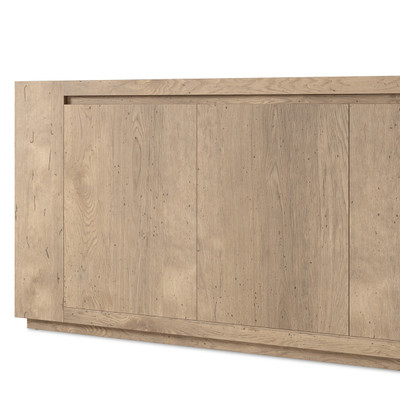 Four Hands Abaso Sideboard - Whitewash Rustic Wormwood Oak