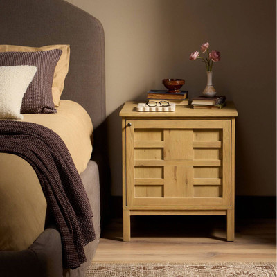 Four Hands Alessio Right Nightstand - Aged Natural Oak