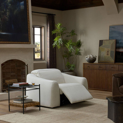 Four Hands Alondra Power Recliner - Crypton Nomad Snow