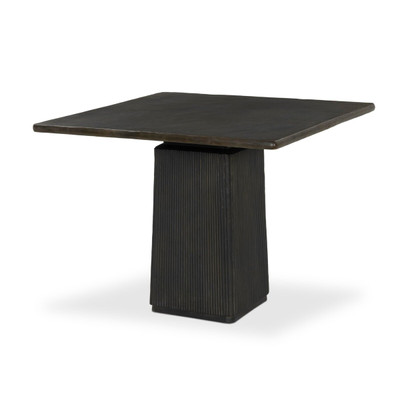 Four Hands Althea Outdoor Dining Table - 38" - Textured Bronze Aluminum