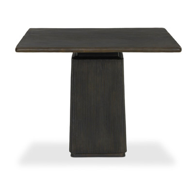 Four Hands Althea Outdoor Dining Table - 38" - Textured Bronze Aluminum
