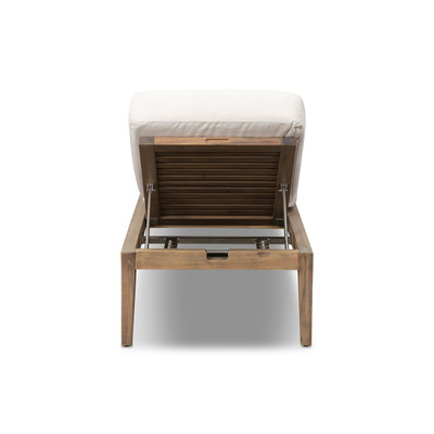 Four Hands Amaya Outdoor Adjustable Chaise Lounge - Ashen Acacia