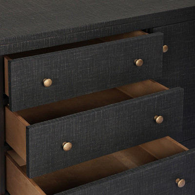 Four Hands Amelia Media Console - Black Linen