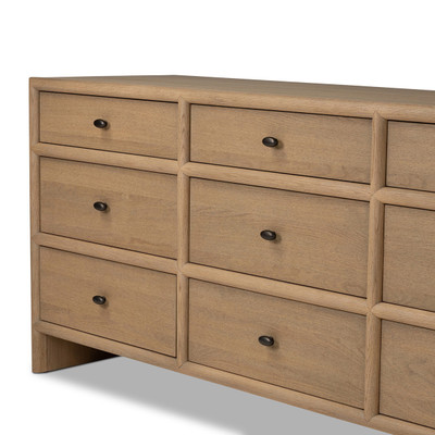 Four Hands Analisa 9 Drawer Dresser - Sandy Oak