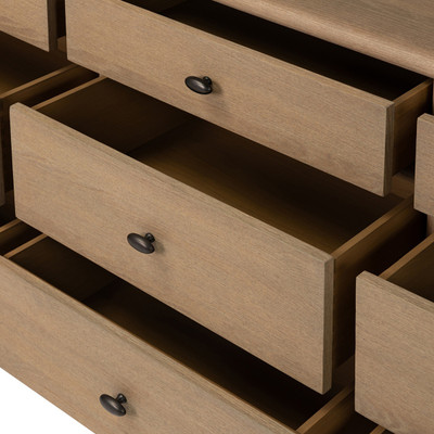 Four Hands Analisa 9 Drawer Dresser - Sandy Oak