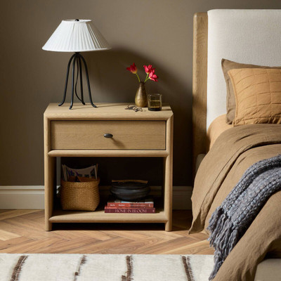 Four Hands Analisa Nightstand - Sandy Oak