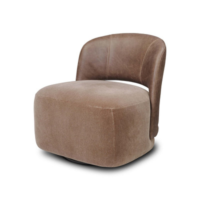 Four Hands Andrina Swivel Chair - Palermo Cigar