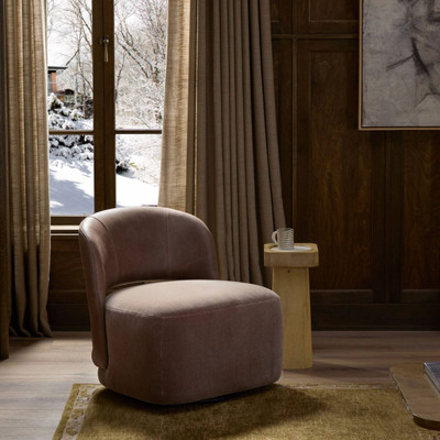 Four Hands Andrina Swivel Chair - Palermo Cigar