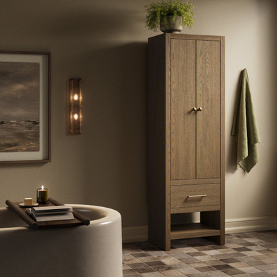 Four Hands Anthem Bath Storage - Washed Natural