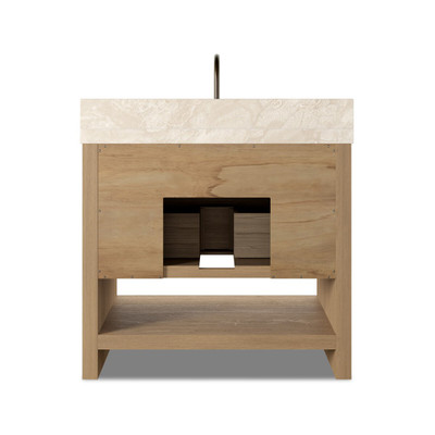 Four Hands Anthem Single Vanity - Satin Light Wash Oak