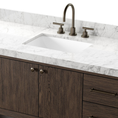 Four Hands Anthem Single Wide Vanity - Satin Espresso Oak