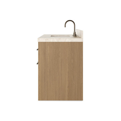 Four Hands Anthem Single Wide Vanity - Satin Light Wash Oak