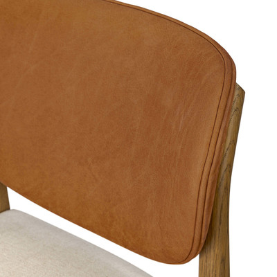 Four Hands Arlow Dining Chair - Nubuck Cognac
