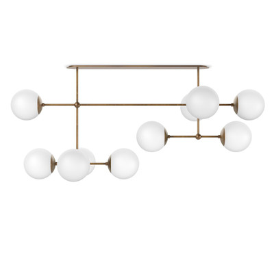 Four Hands Armstrong Linear Chandelier - Heritage Bronze Brass
