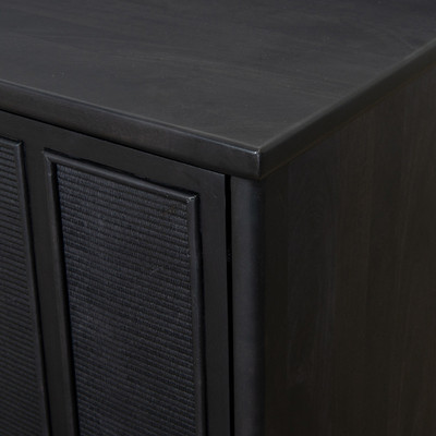 Four Hands Arnaud Sideboard - Black Paper Cane