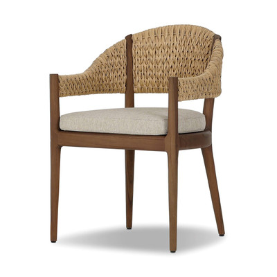 Four Hands Atwood Outdoor Dining Armchair - Coastal Weave