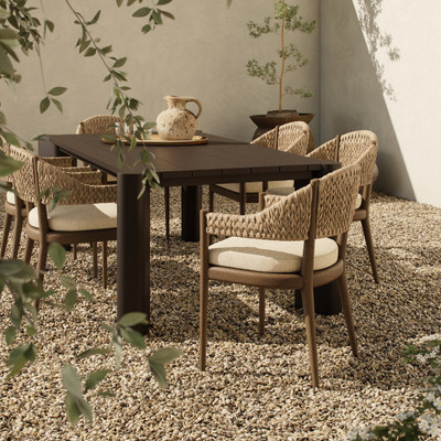 Four Hands Atwood Outdoor Dining Armchair - Coastal Weave