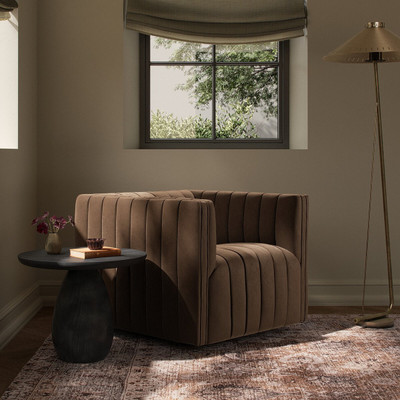 Four Hands Augustine Swivel Chair - Maestro Cigar