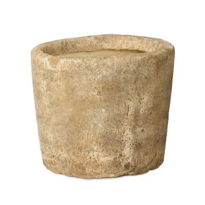 Four Hands Aziel Planter - Textured Stone