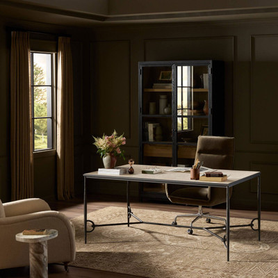 Four Hands Babylon Desk - Hammered Gunmetal