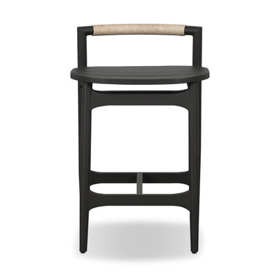 Four Hands Baden Outdoor Metal Stool - Vintage White - Counter